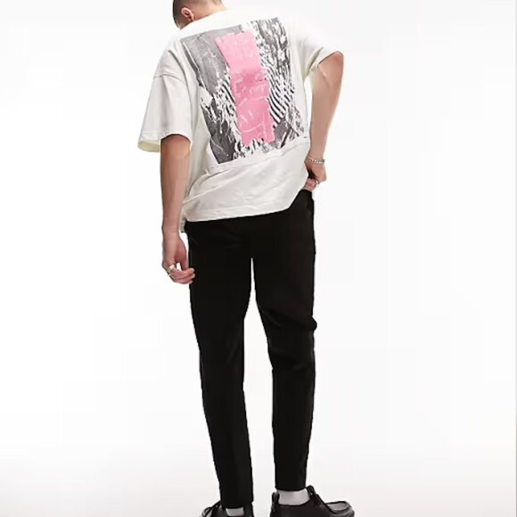 Topman tapered Cord Joggers – W32 L30 (black) - Picture 2 of 10